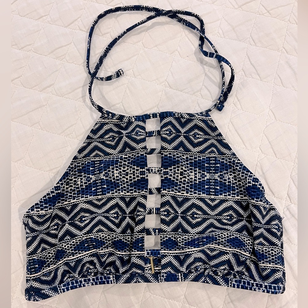 La Blanca High Neck Halter Bikini Top